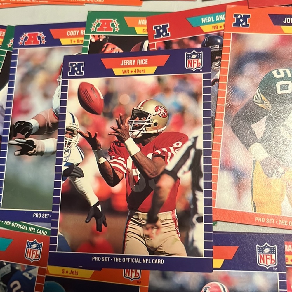 1989 NFL Pro‎ Football Cards Jerry Rice lot - Picture 4 of 5